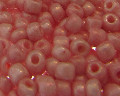 6/0 Baby Pink Opaque Glass Seed Bead, 1oz. Bag