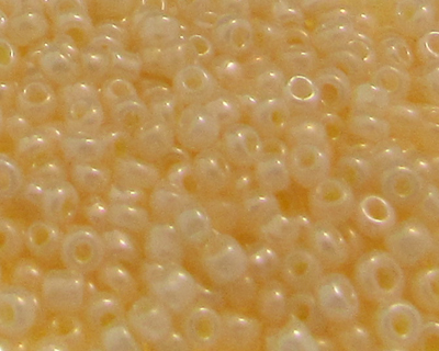 11/0 Ivory Ceylon Glass Seed Beads, 1oz. bag