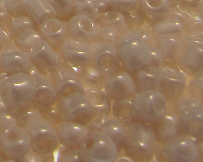 6/0 Beige Opaque Glass Seed Bead, 1oz. Bag