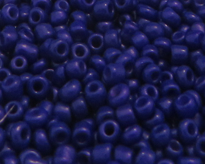 11/0 Blue Opaque Glass Seed Beads, 1oz. bag