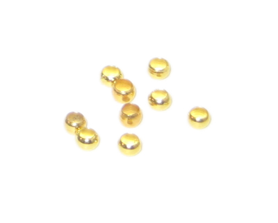 (image for) 3mm Gold-Coated Crimp Bead - approx. 250 beads