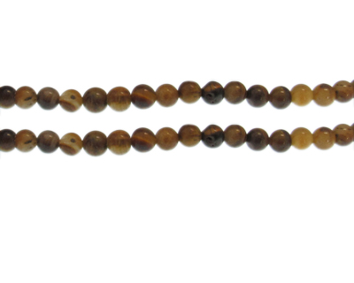 (image for) 6mm Tiger's Eye Gemstone Bead, approx. 30 beads