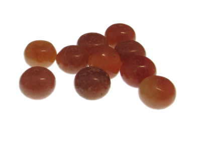 12mm Carnelian Gemstone Bead, 10 beads