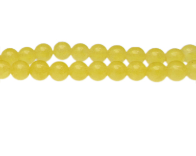 8mm Citrine-Style Glass Bead, approx. 35 beads