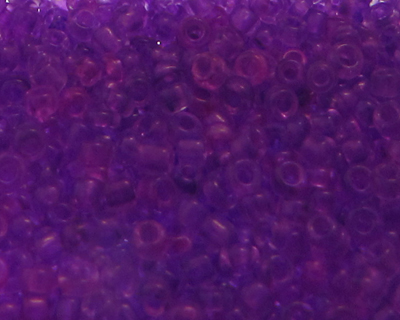 11/0 Deep Lilac Transparent Glass Seed Bead, 1oz. Bag