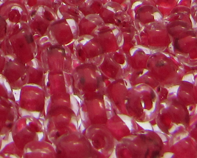 6/0 Red Inside-Color Glass Seed Beads, 1oz. bag