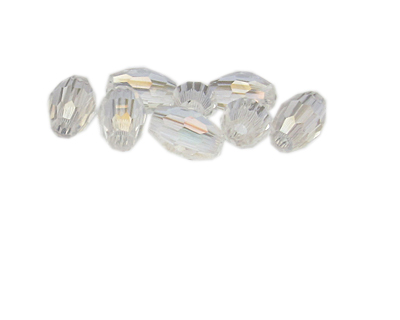 14 x 10mm Crystal Faceted Glass Bicone Bead, 8 beads